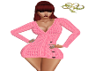 Pink Knit Fleece Dress