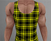 Yellow Tank Top Plaid M