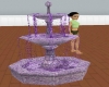 Purple water fountain