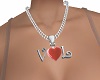 WRL - V♥L Collar Plata