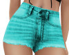 Teal Denim Shorts RLS