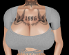 Grey tee + tattoo