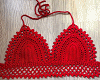 {Ash} Crochet Red Top