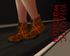 Plaid boots Orange