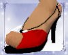 Red & White Lolita Heels
