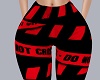 red warning leggings