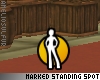 Marked Standing Spot