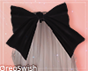 Simple Hair Bow Black