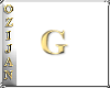 oziweegold letters Cap G
