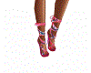 Pink Plaid Wrap Heel