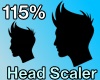 115% HEAD SCALER