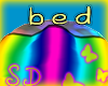 Rainbow Neko Bed