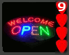 J9~Welcome Neon Sign
