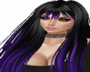 Black Purple Long Hair