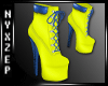 Neon Yellow Boots