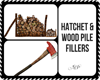 Hatchet & Wood Pile