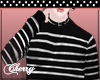 C! B&W Stripes Sweater