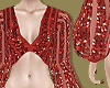 Red Sequin Festive Top
