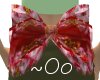 ~Oo Red Flower Bow Rear