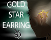 GOLD STAR EARRING, LEFT