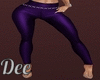 Dark Purple Leather Pant