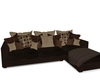 Chocolate sectional sofa