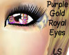 Purple Gold Royal eyes