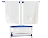 Blue/White Towel Rack