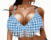 C*cowgirl blue top