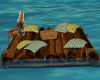 (SL) Beach Log raft