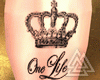Crown Tattoo Leg