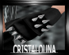 Black spiked gloves