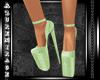 ^AZ^Mint Speckled Heels