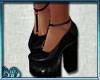 Black Ankle Strap Pumps