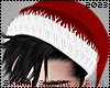 S| Santa Hat+Hair Black