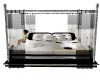 bed black&whit curtins