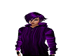 purple striped hoodie