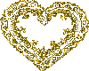 Golden heart frame