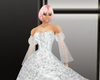 silver chiffon ballgown