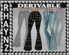 HD Flared Jeans Mesh
