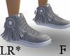 Grey Frilled Sneakers