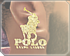 RS| Gold Polo Earring 