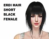 HAIR SHORT BLACK  FEMALE
