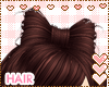 |AM|HairBow1 ChocolateB