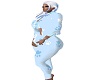 blue cat paw outfit