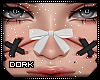 D|White Stitch Bow