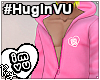 #HugInVU Hood- Pink