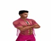 {LS} Pink net shirt