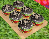 Black Burger Tray