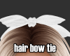 sw white hair bow tie